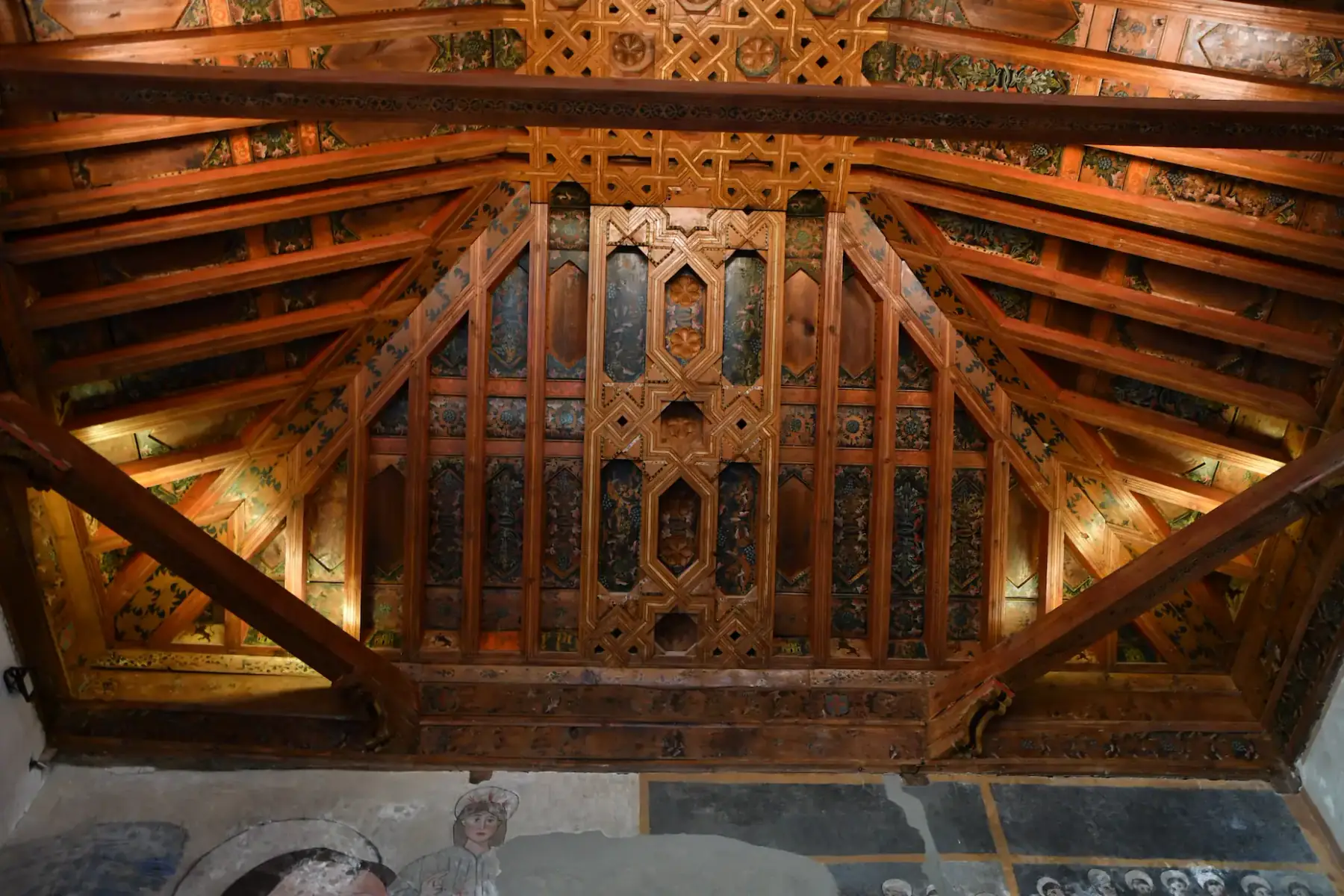 El artesonado mudéjar restaurado